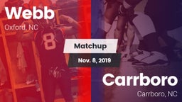 Matchup: Webb  vs. Carrboro  2019