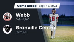 Recap: Webb  vs. Granville Central  2023