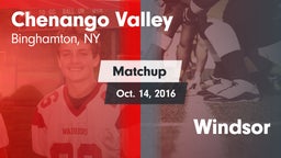 Matchup: Chenango Valley vs. Windsor 2016