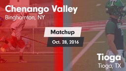 Matchup: Chenango Valley vs. Tioga  2016