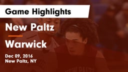 New Paltz  vs Warwick  Game Highlights - Dec 09, 2016