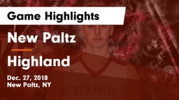 New Paltz  vs Highland  Game Highlights - Dec. 27, 2018