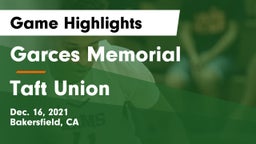 Garces Memorial  vs Taft Union  Game Highlights - Dec. 16, 2021
