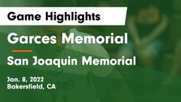 Garces Memorial  vs San Joaquin Memorial  Game Highlights - Jan. 8, 2022