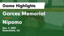 Garces Memorial  vs Nipomo  Game Highlights - Dec. 2, 2023