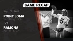 Recap: Point Loma  vs. Ramona  2016