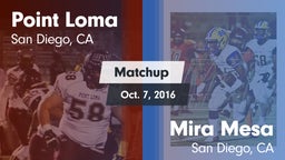 Matchup: Point Loma High vs. Mira Mesa  2016