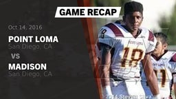 Recap: Point Loma  vs. Madison  2016