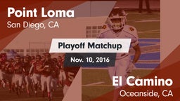 Matchup: Point Loma High vs. El Camino  2016