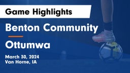 Benton Community vs Ottumwa  Game Highlights - March 30, 2024