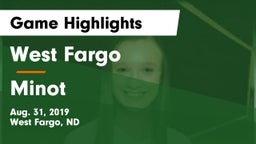 West Fargo  vs Minot  Game Highlights - Aug. 31, 2019