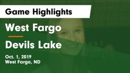 West Fargo  vs Devils Lake  Game Highlights - Oct. 1, 2019