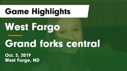West Fargo  vs Grand forks central Game Highlights - Oct. 3, 2019