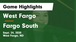West Fargo  vs Fargo South Game Highlights - Sept. 24, 2020