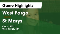 West Fargo  vs St Marys  Game Highlights - Oct. 9, 2021