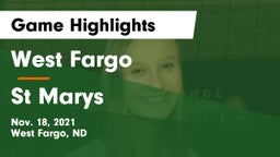 West Fargo  vs St Marys Game Highlights - Nov. 18, 2021