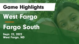 West Fargo  vs Fargo South  Game Highlights - Sept. 22, 2022