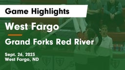 West Fargo  vs Grand Forks Red River  Game Highlights - Sept. 26, 2023