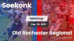 Matchup: Seekonk  vs. Old Rochester Regional  2016