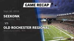Recap: Seekonk  vs. Old Rochester Regional  2016