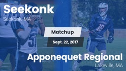 Matchup: Seekonk  vs. Apponequet Regional  2017