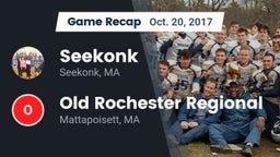 Recap: Seekonk  vs. Old Rochester Regional  2017