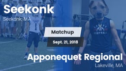 Matchup: Seekonk  vs. Apponequet Regional  2018