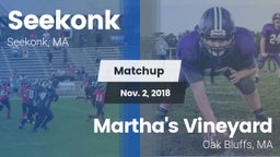 Matchup: Seekonk  vs. Martha's Vineyard  2018