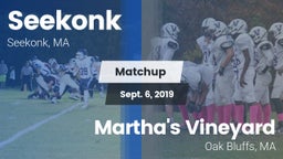 Matchup: Seekonk  vs. Martha's Vineyard  2019