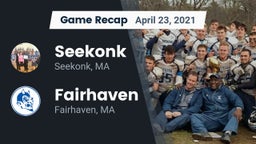 Recap: Seekonk  vs. Fairhaven  2021