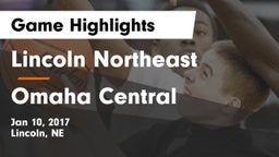 Lincoln Northeast  vs Omaha Central  Game Highlights - Jan 10, 2017