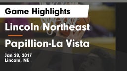Lincoln Northeast  vs Papillion-La Vista  Game Highlights - Jan 28, 2017