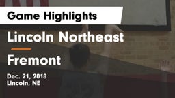 Lincoln Northeast  vs Fremont  Game Highlights - Dec. 21, 2018