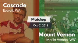 Matchup: Cascade  vs. Mount Vernon  2016