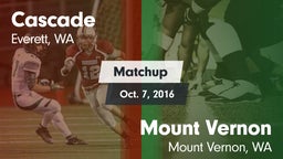 Matchup: Cascade  vs. Mount Vernon  2016