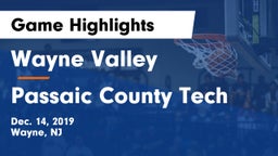 Wayne Valley  vs Passaic County Tech Game Highlights - Dec. 14, 2019