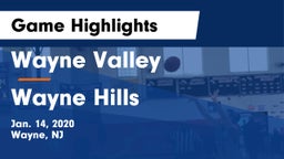 Wayne Valley  vs Wayne Hills  Game Highlights - Jan. 14, 2020