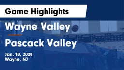 Wayne Valley  vs Pascack Valley  Game Highlights - Jan. 18, 2020
