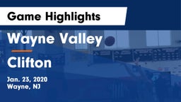 Wayne Valley  vs Clifton  Game Highlights - Jan. 23, 2020