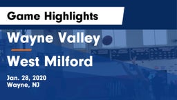 Wayne Valley  vs West Milford  Game Highlights - Jan. 28, 2020