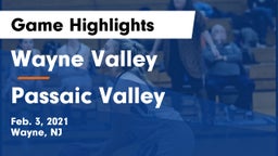 Wayne Valley  vs Passaic Valley  Game Highlights - Feb. 3, 2021