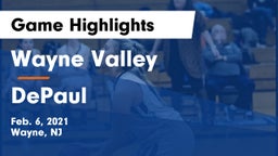 Wayne Valley  vs DePaul  Game Highlights - Feb. 6, 2021