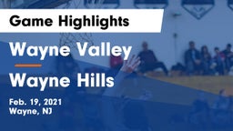 Wayne Valley  vs Wayne Hills  Game Highlights - Feb. 19, 2021