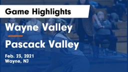 Wayne Valley  vs Pascack Valley  Game Highlights - Feb. 23, 2021