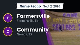Recap: Farmersville  vs. Community  2016