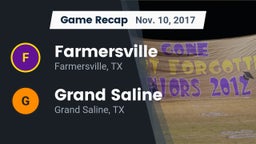 Recap: Farmersville  vs. Grand Saline  2017