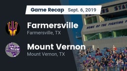 Recap: Farmersville  vs. Mount Vernon  2019