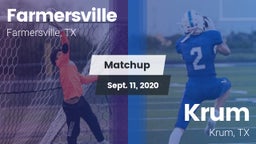 Matchup: Farmersville High vs. Krum  2020