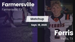 Matchup: Farmersville High vs. Ferris  2020