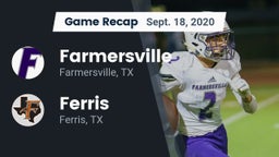 Recap: Farmersville  vs. Ferris  2020